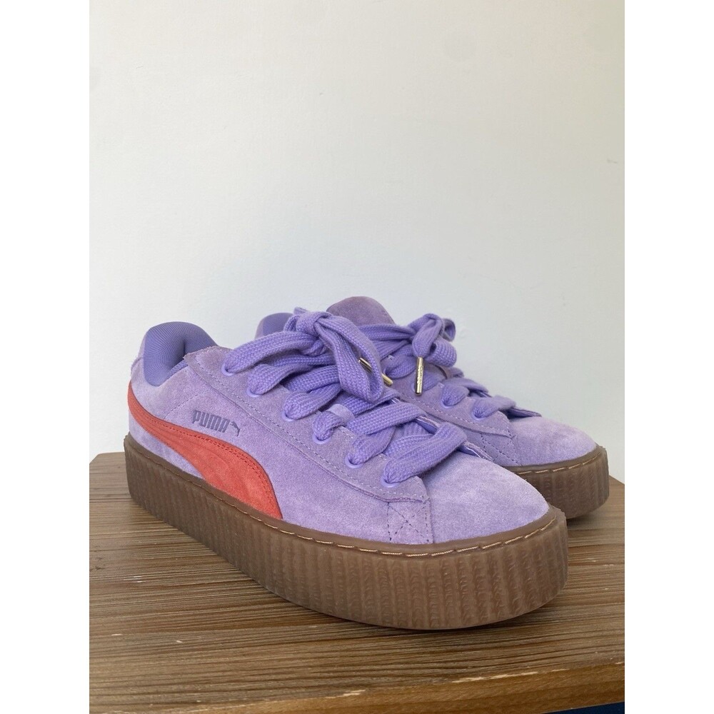 Fenty x Puma Creeper Phatty Lavender Burnt Red Gum sneakers US Womens 10 Rihanna
